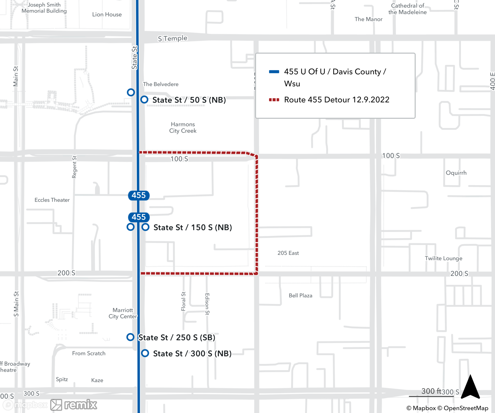Route 455 Detour 12.9.2022