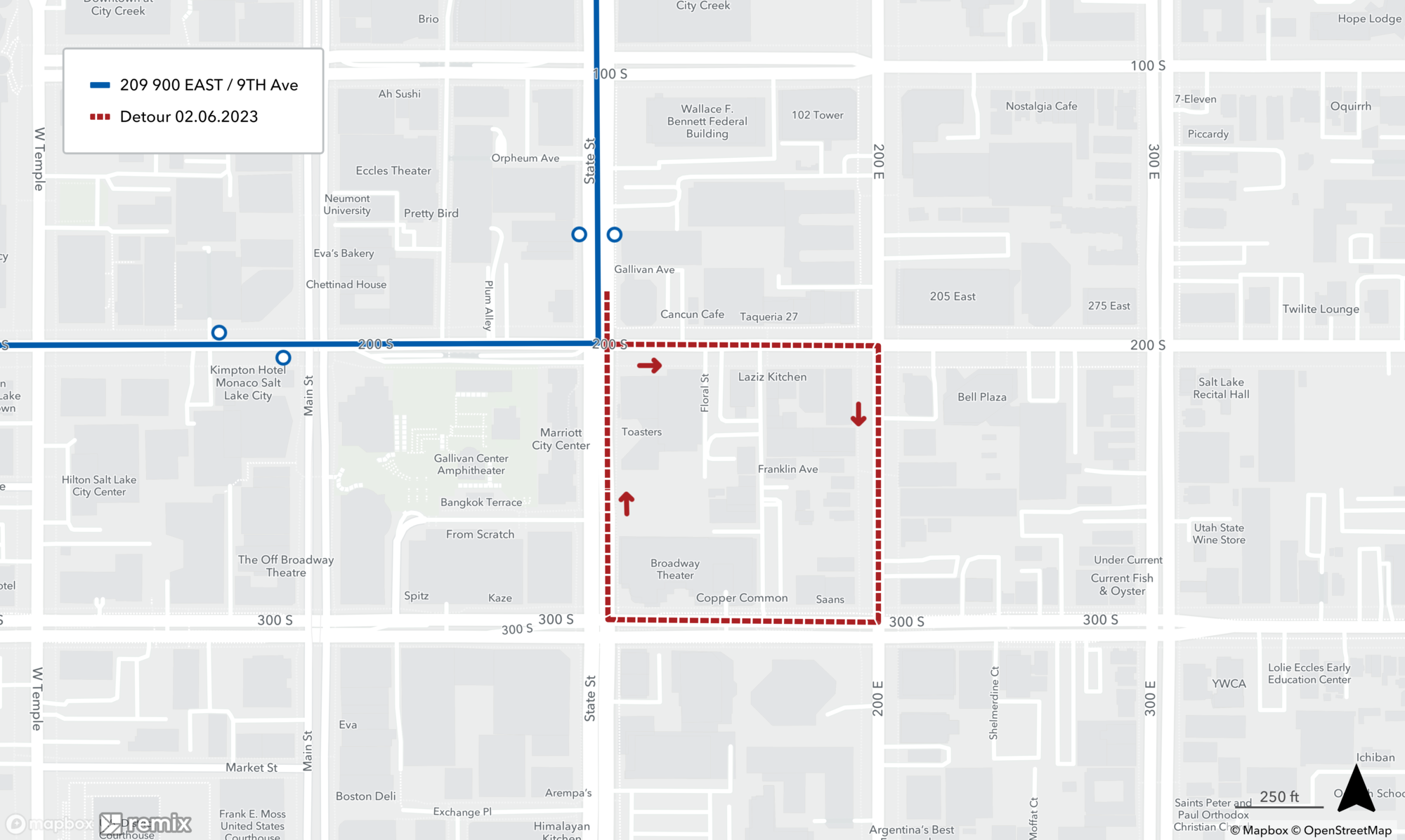 Route 209 Detour 02/06/23