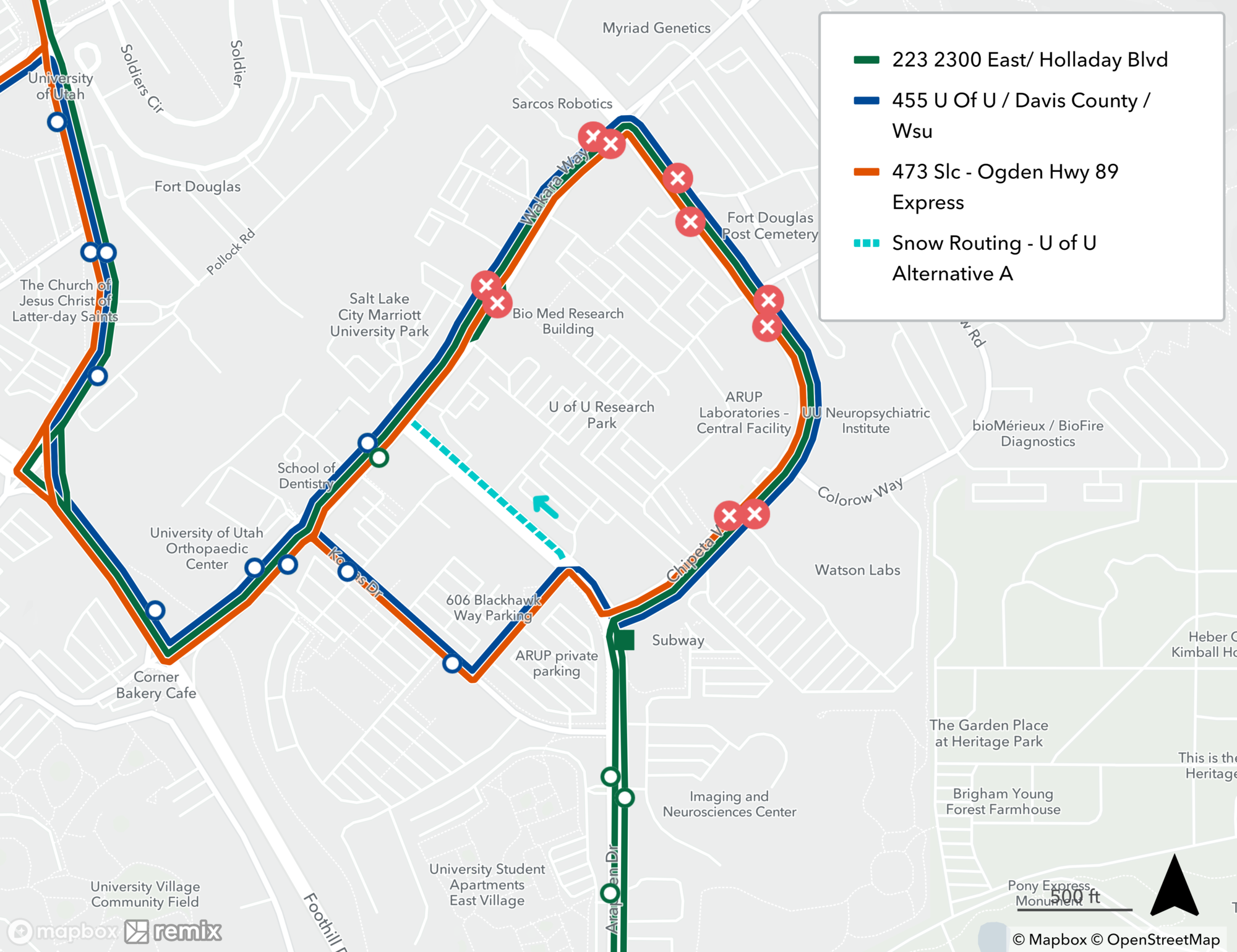 University of Utah Detour