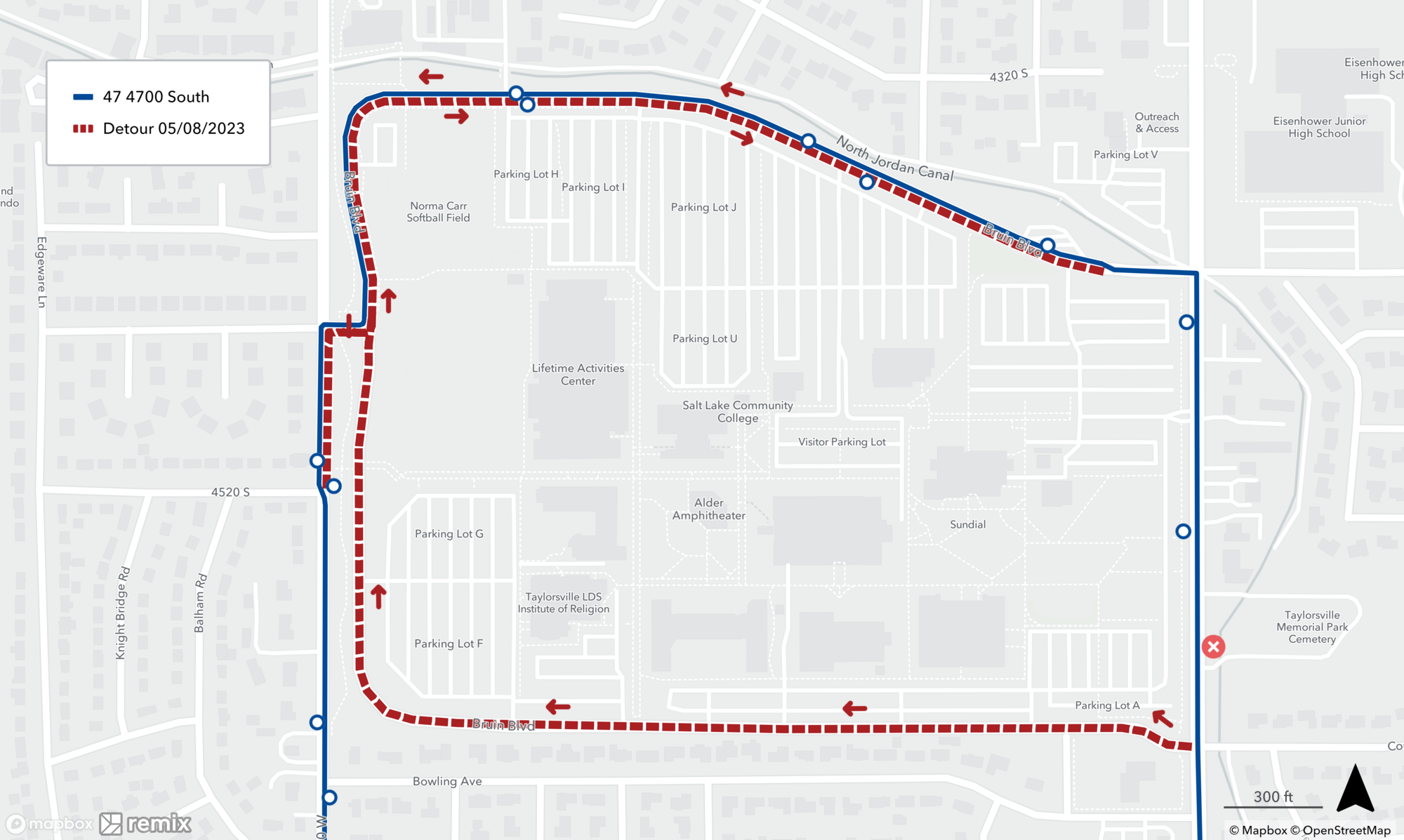 Route 47 Detour 05/08/2023