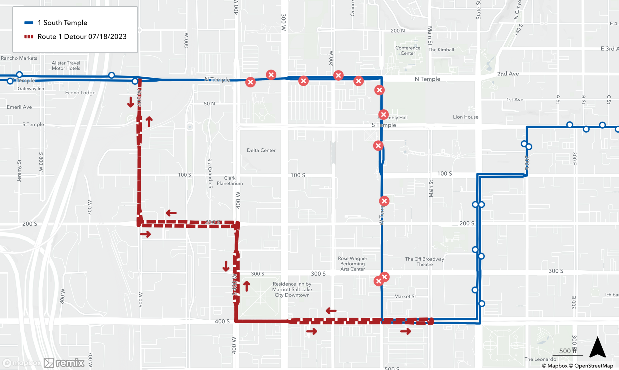 Route 1 Detour 07/18/23