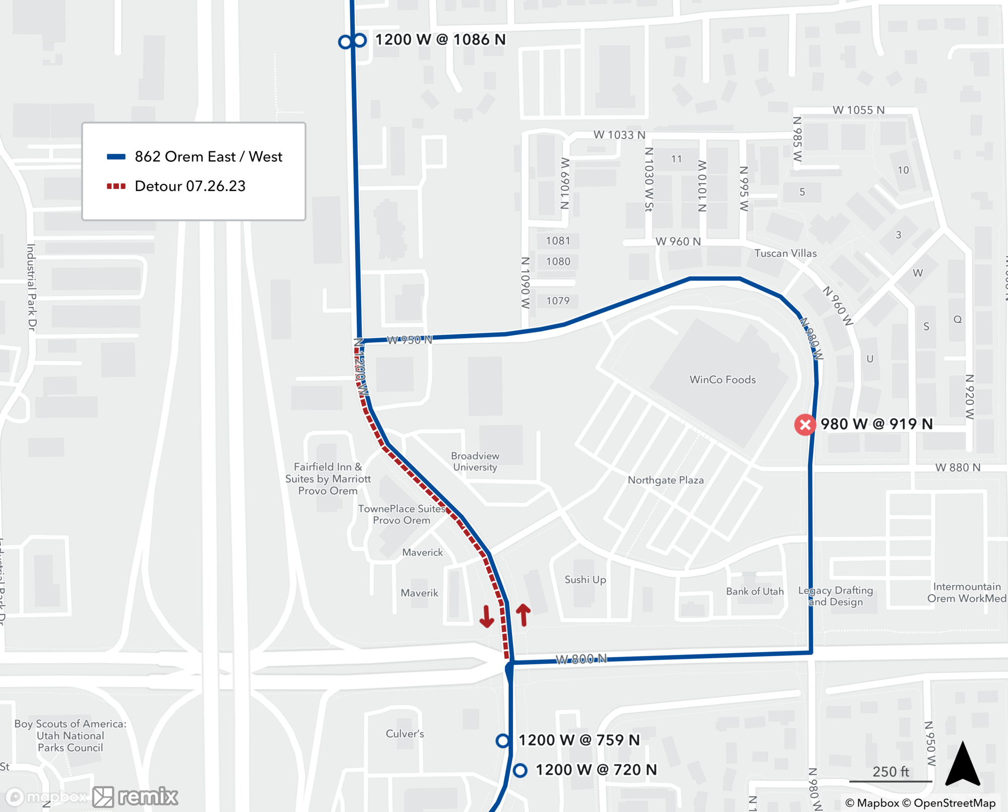 Route 862 Detour July 26, 2023