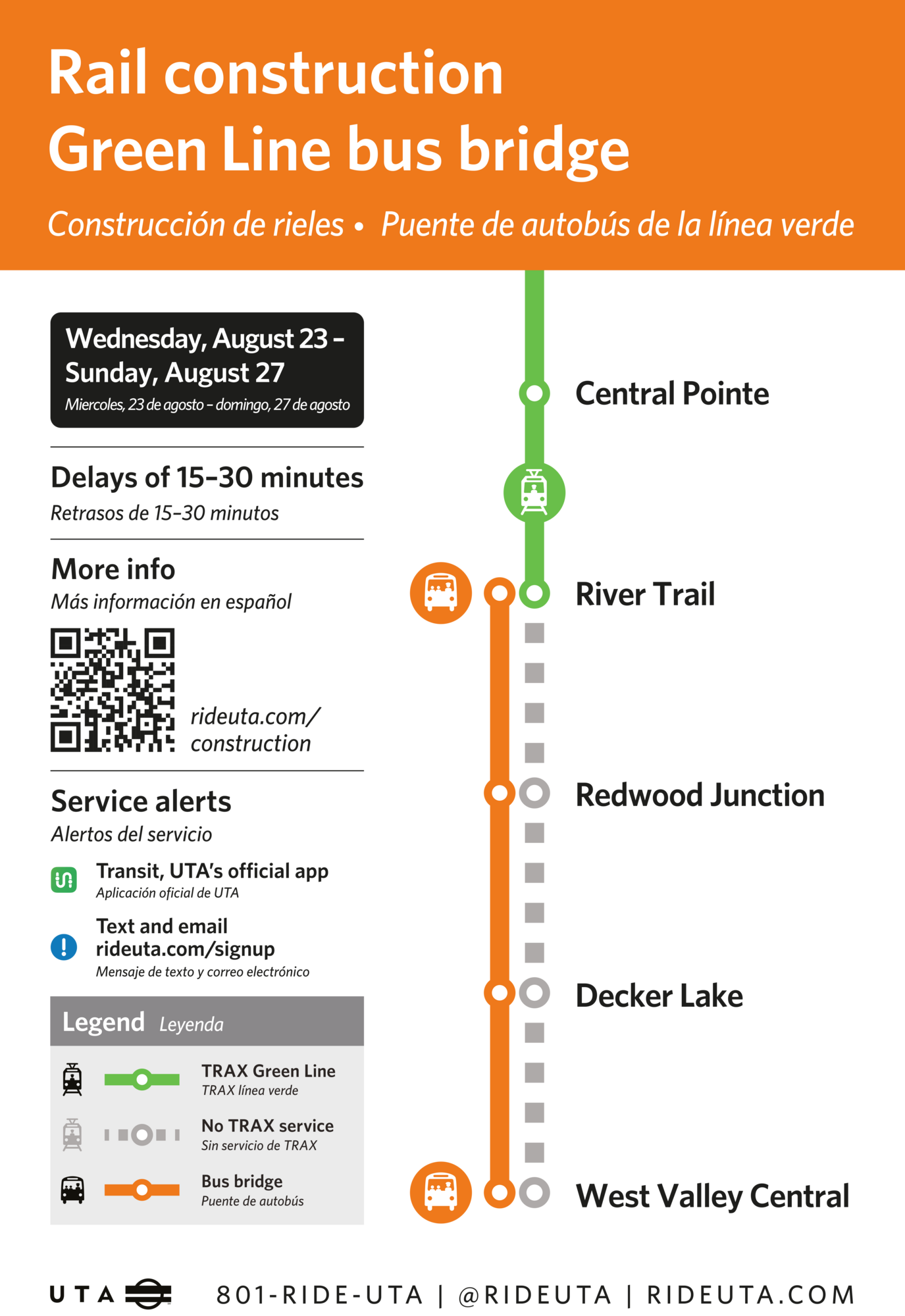 Green Line Construction & Bus Bridge