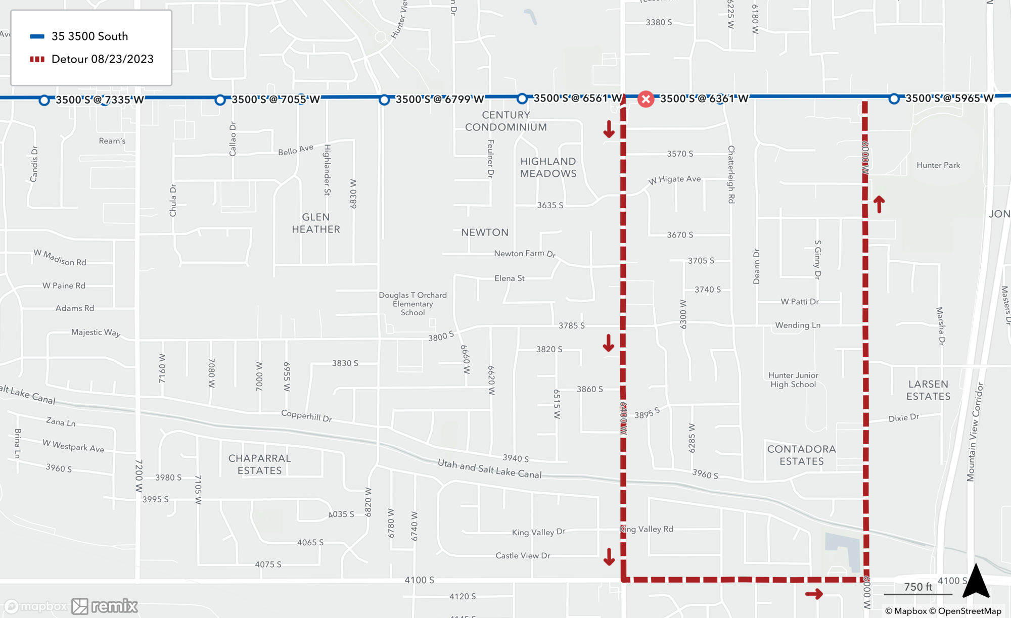 Route 35 Detour - 8/23/23