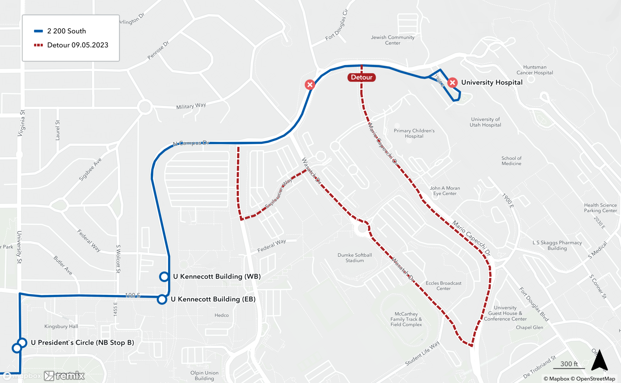 Route 2 Detour - 9/5/23