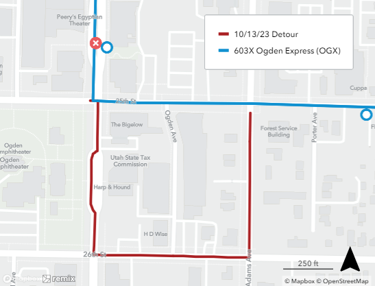 Route 603X Detour 10/13/23