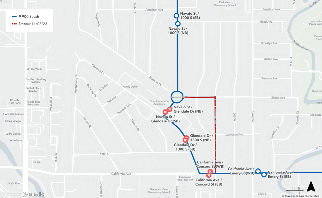 Route 9 Detour - 11/05/23