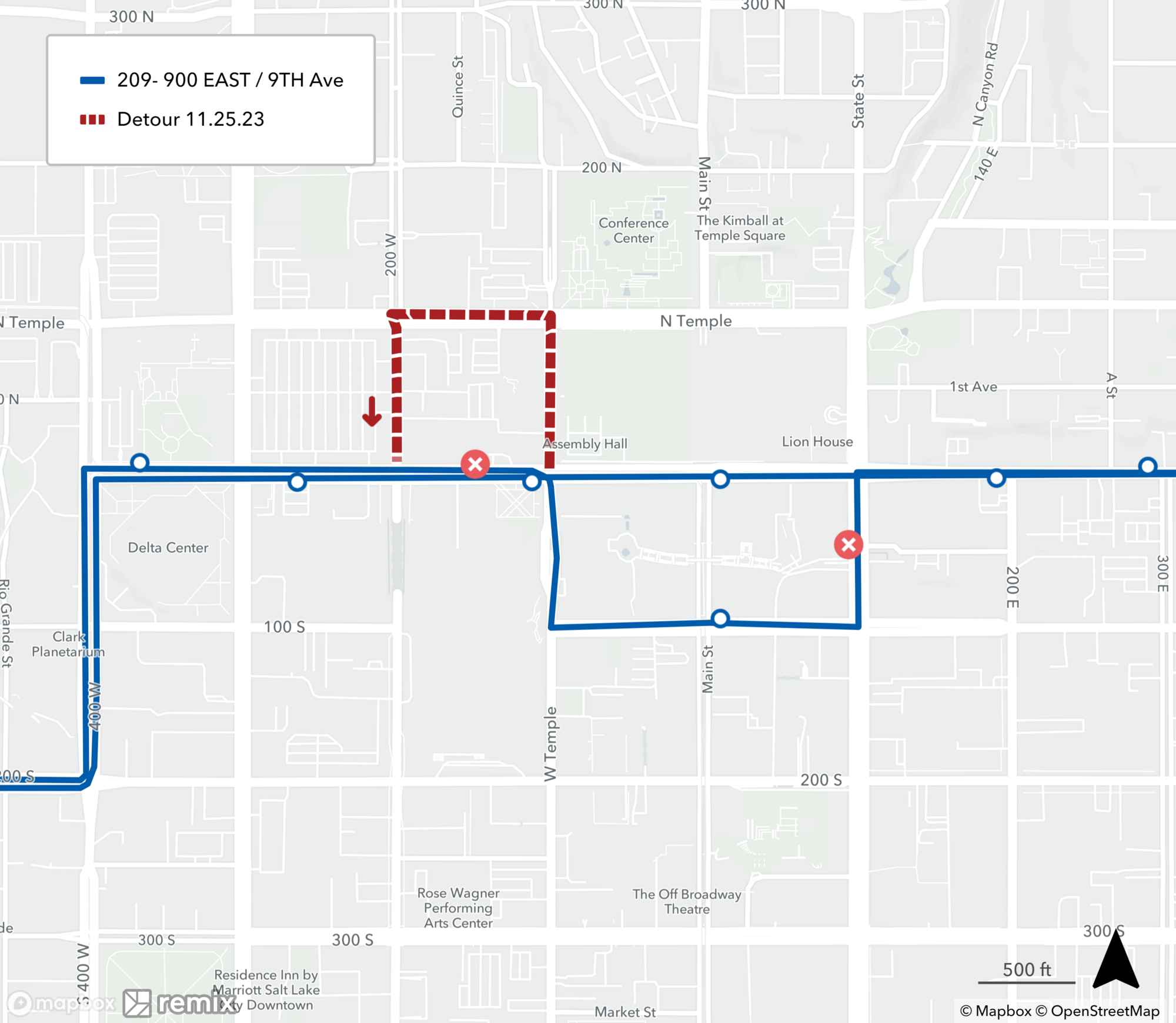 Route 209 Detour - 11/25/23