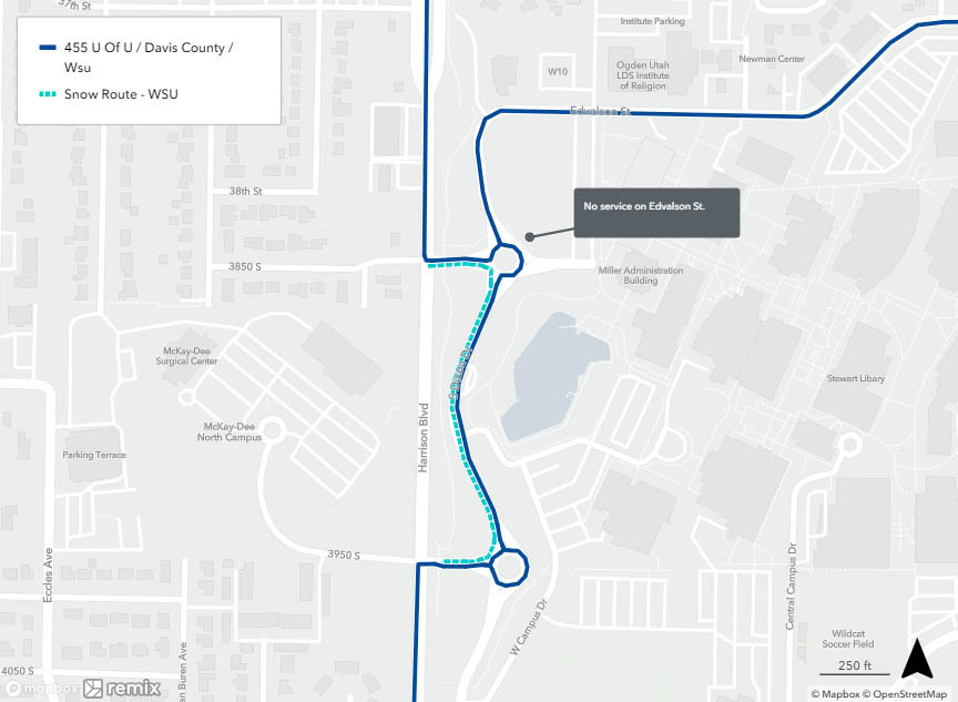 Route 455 Detour Map 1/5/24