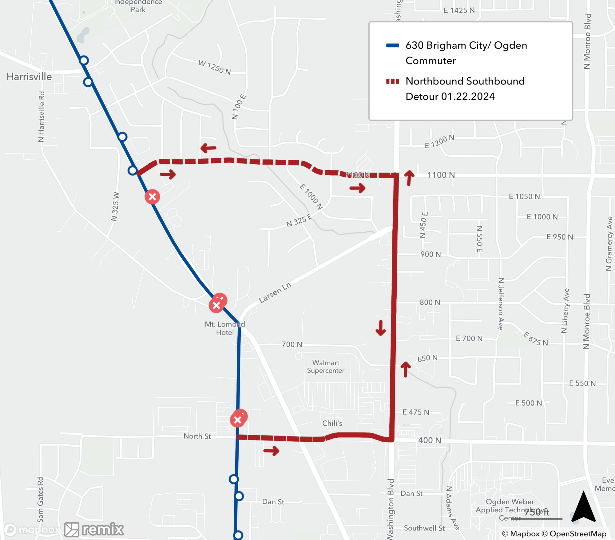 630 - Brigham City – Ogden on Detour