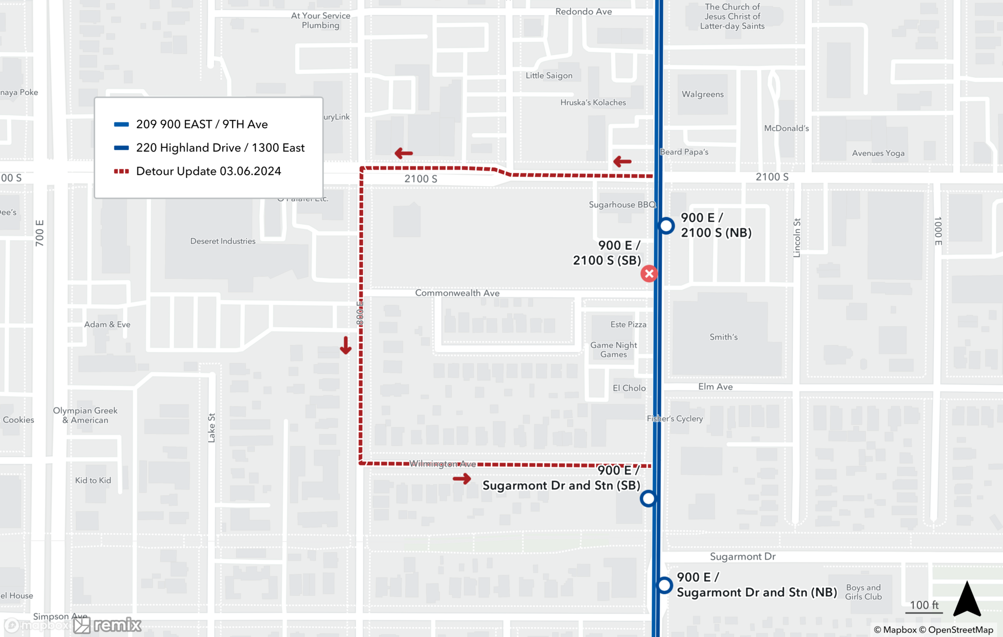 Route 220 and 209 Detour Update March 6, 2024