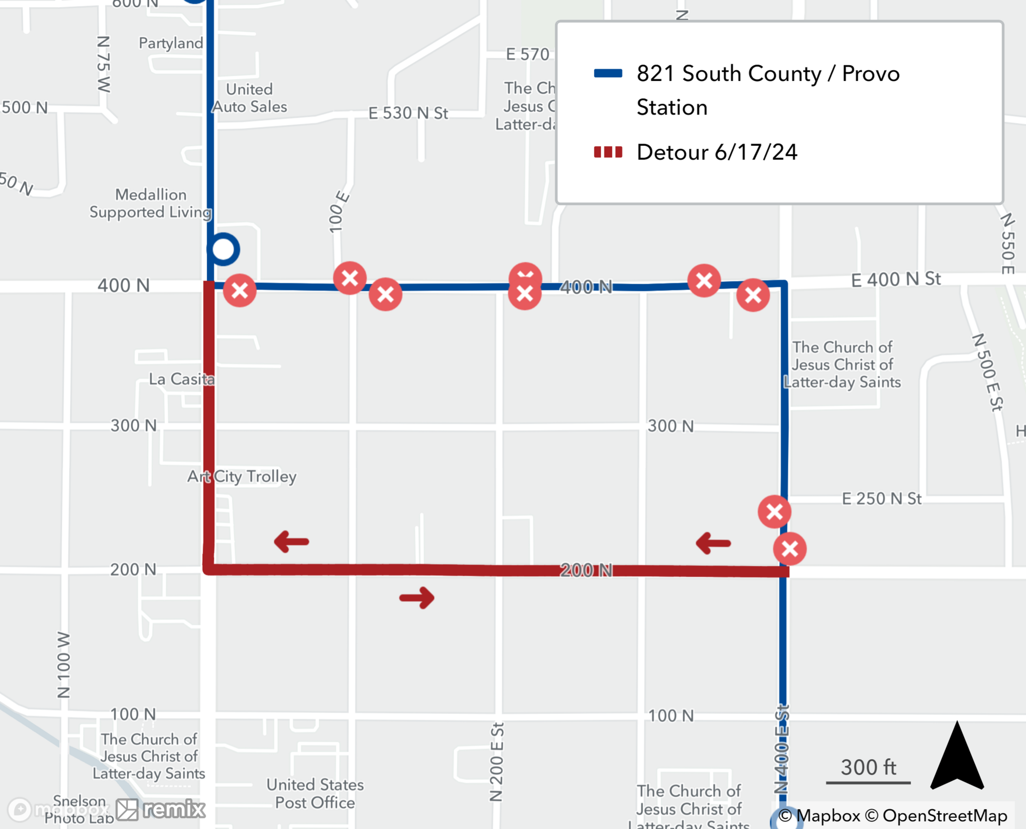 Route 821 Detour Map June 17th, 2024