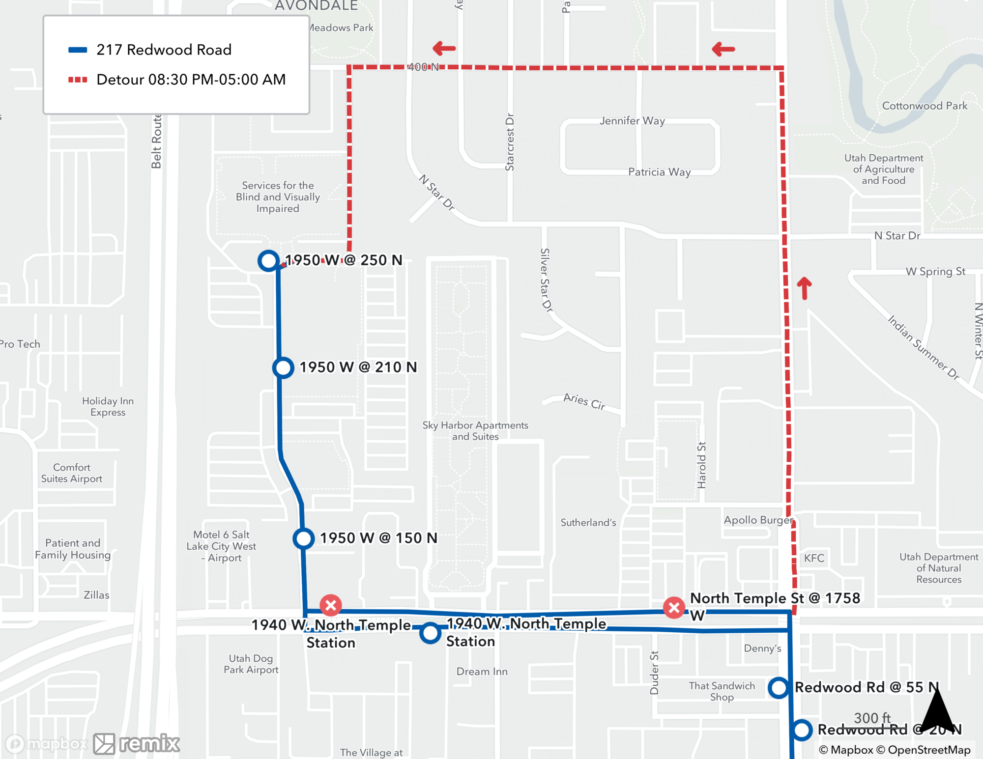 Route 217 Detour Map July 9th, 2024