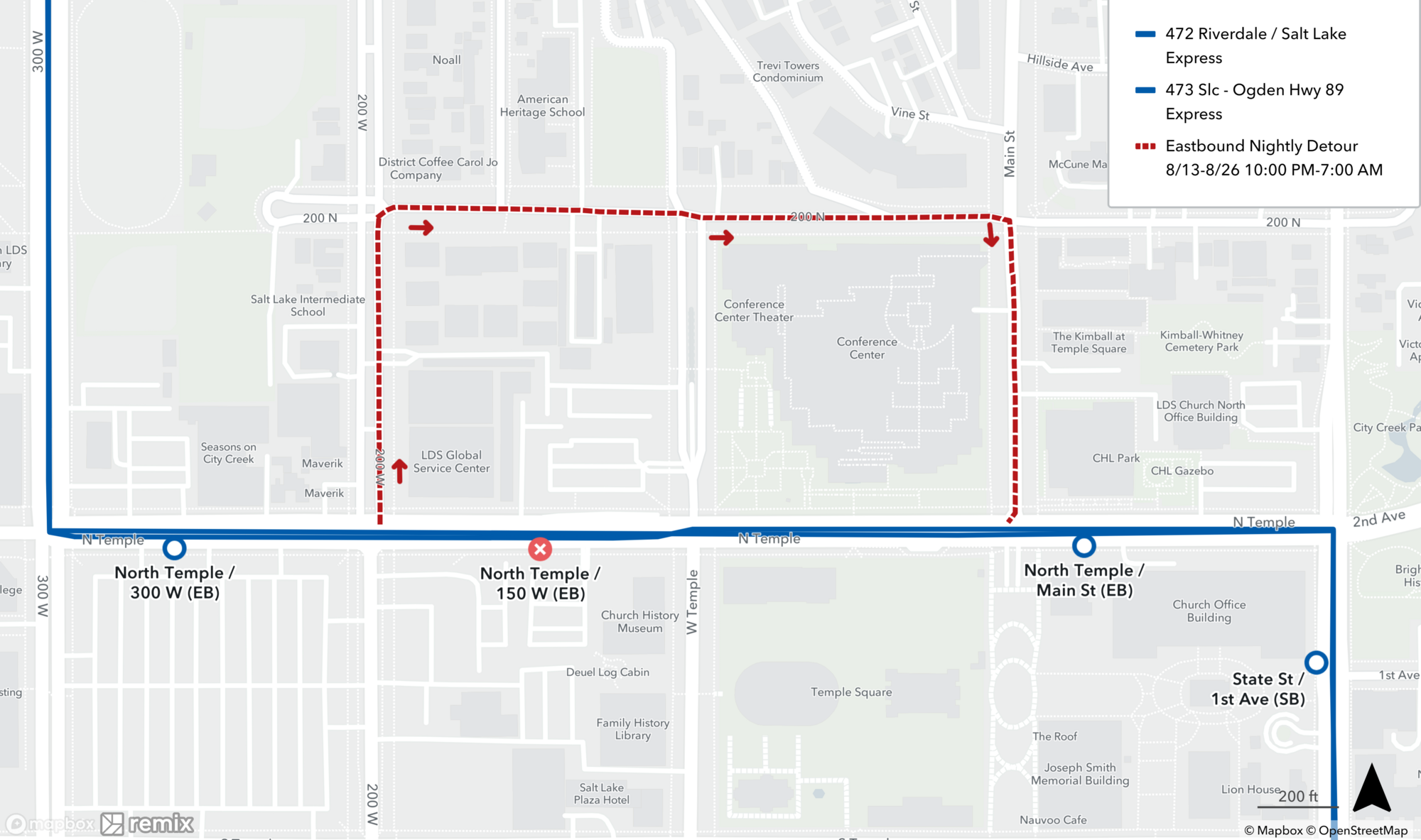 Route 472 and 473 Detour