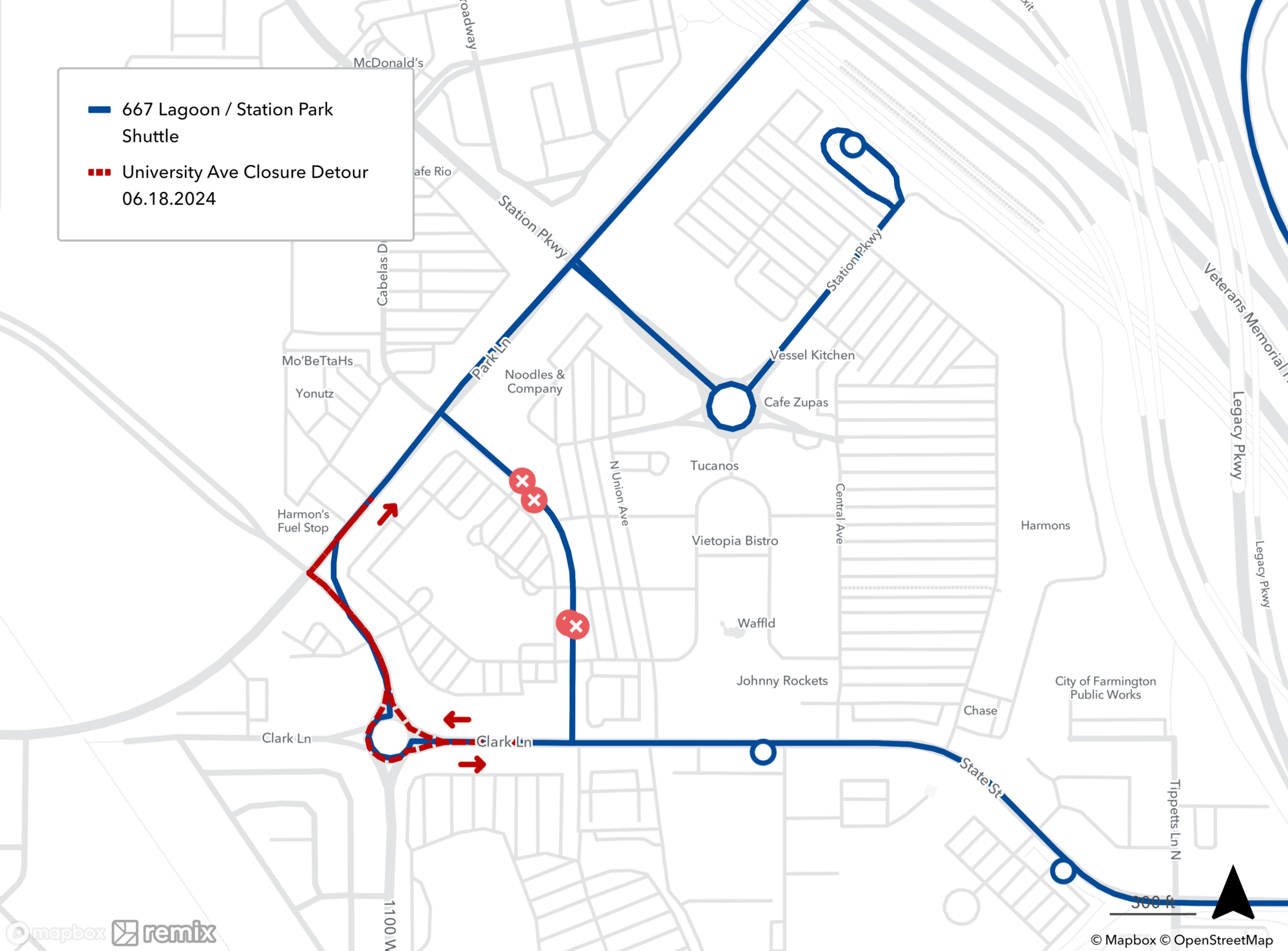 Route 667 Detour Map 6/18/24