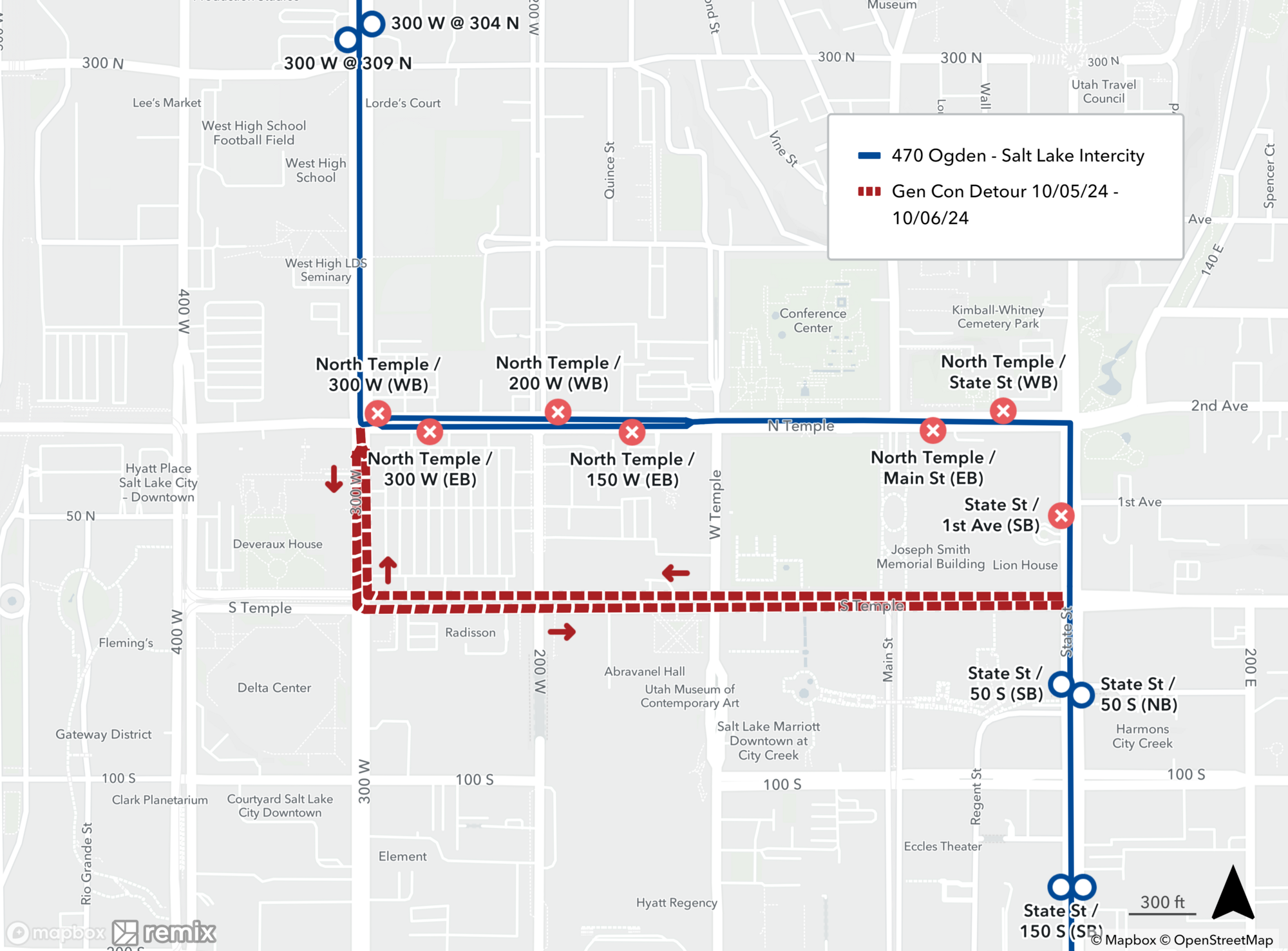 Route 470 Detours - 10/04/24