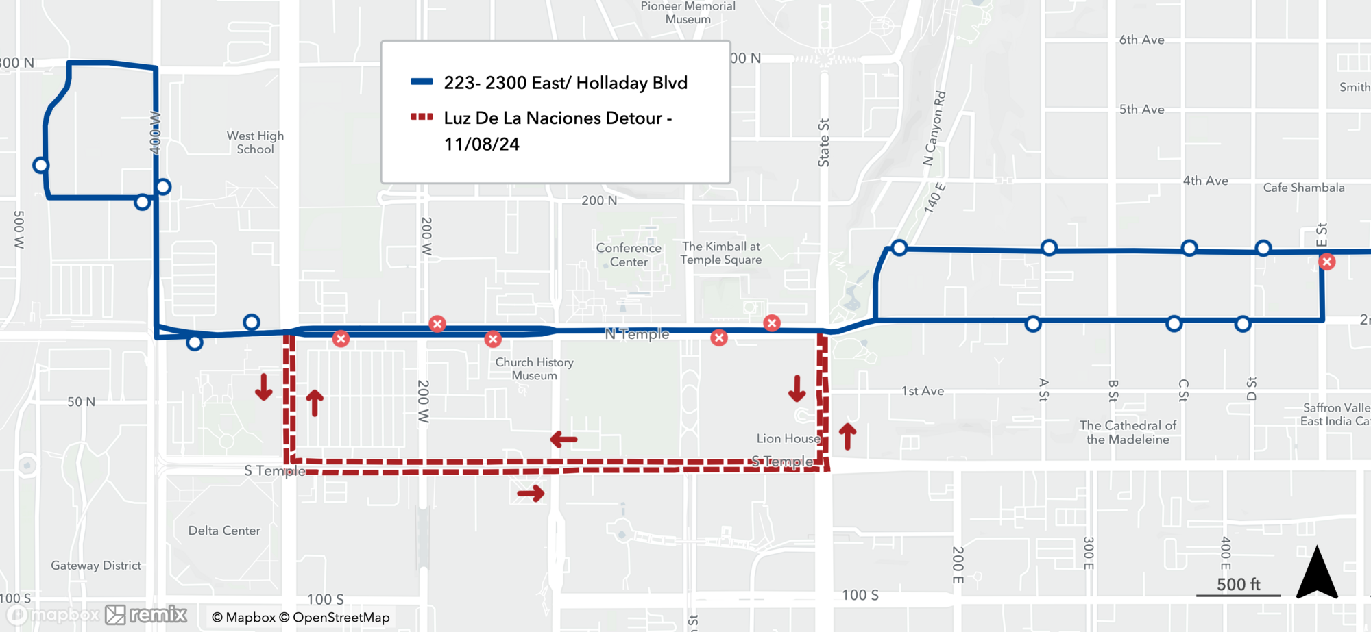 Route 223 Detours - 11/07/24