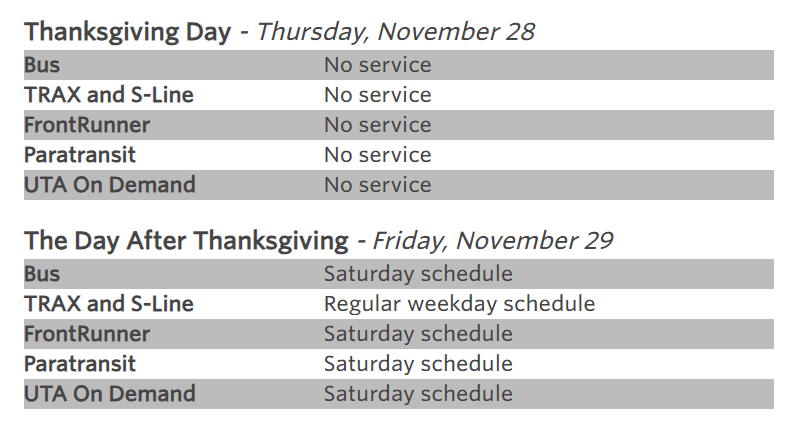 Thanksgiving Holiday Service 11/28/24