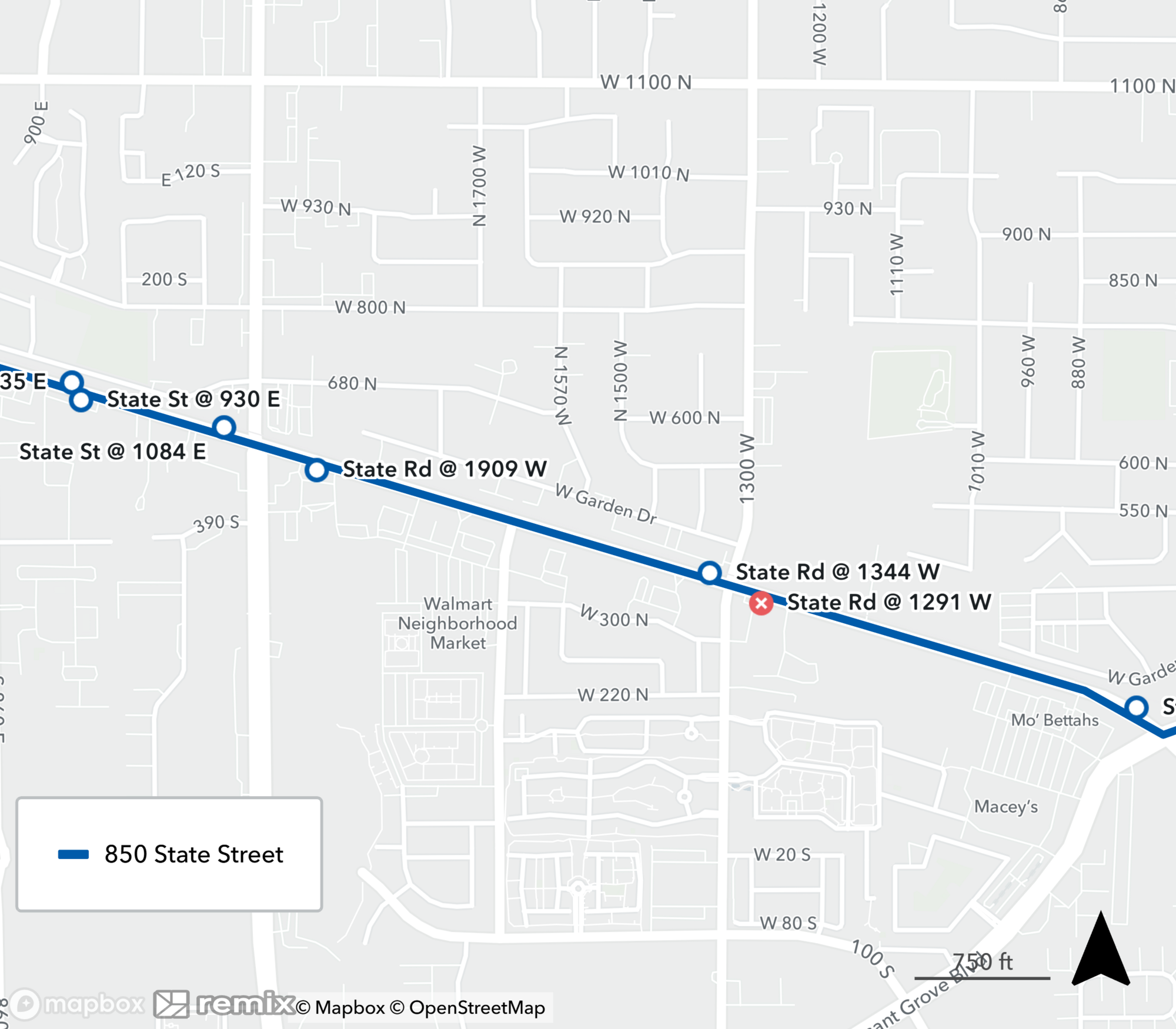 Route 850 Stop Closure 