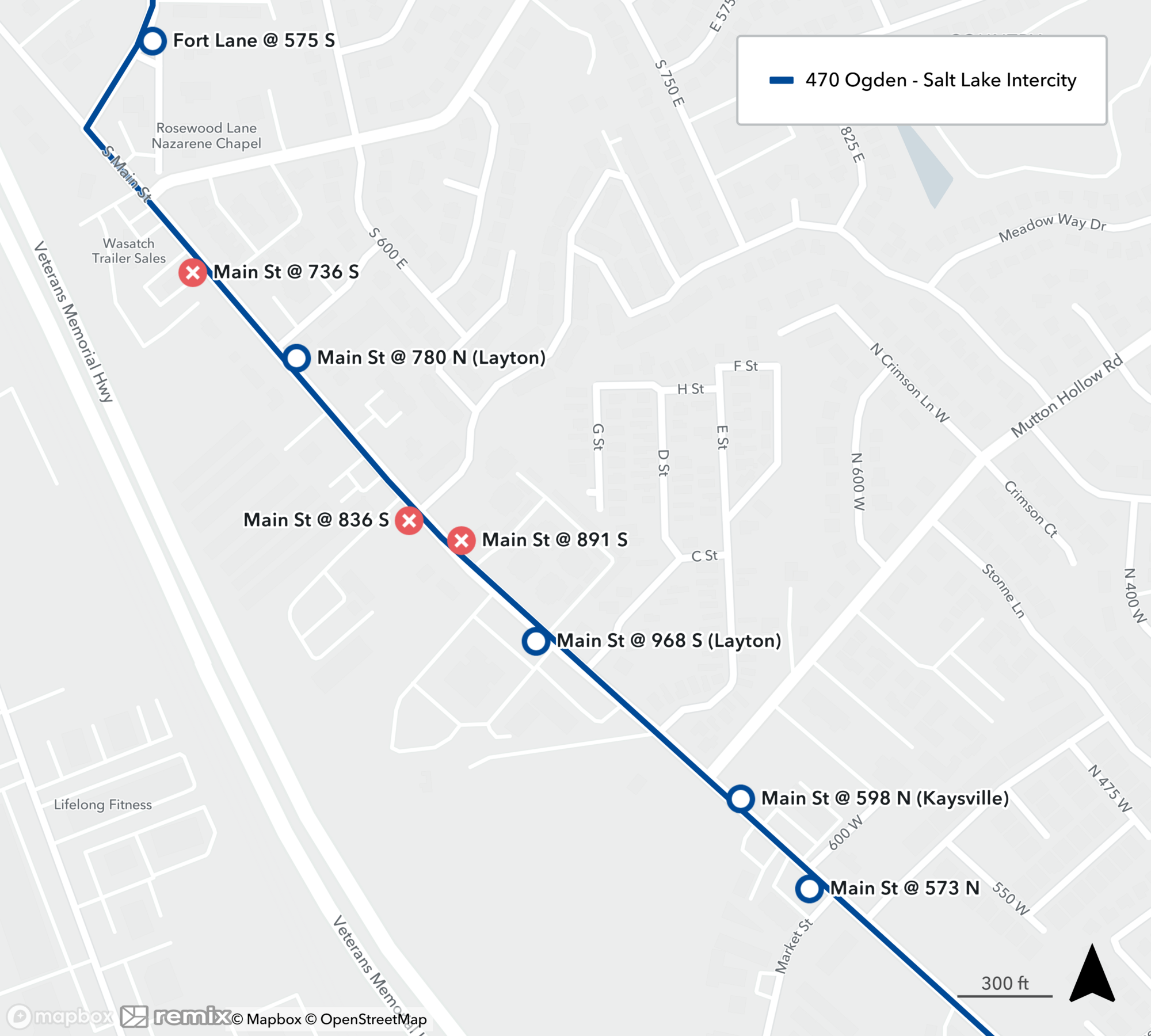 Route 470 Stop Closure 