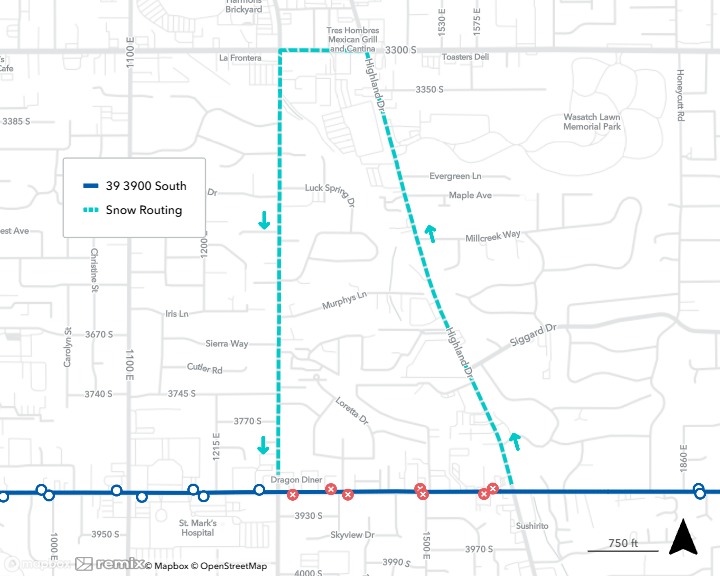 Route 39 Snow Routing 