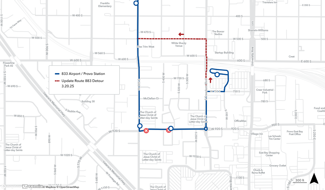 Update Route 833 3.20.25