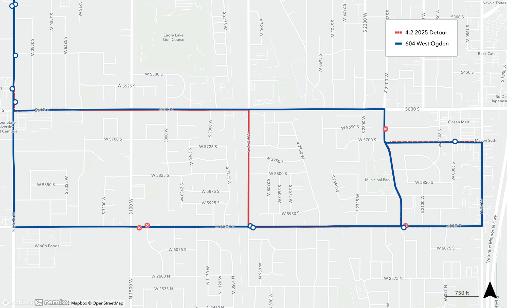 Route 604 Detour 