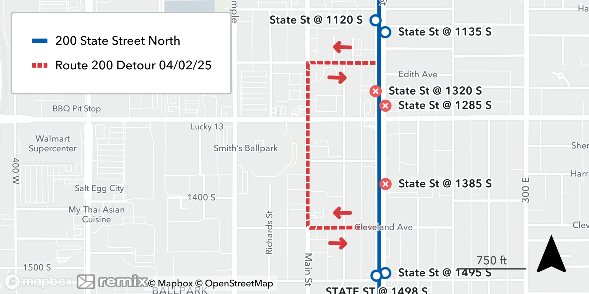Route 200 Detours - 04/04/25