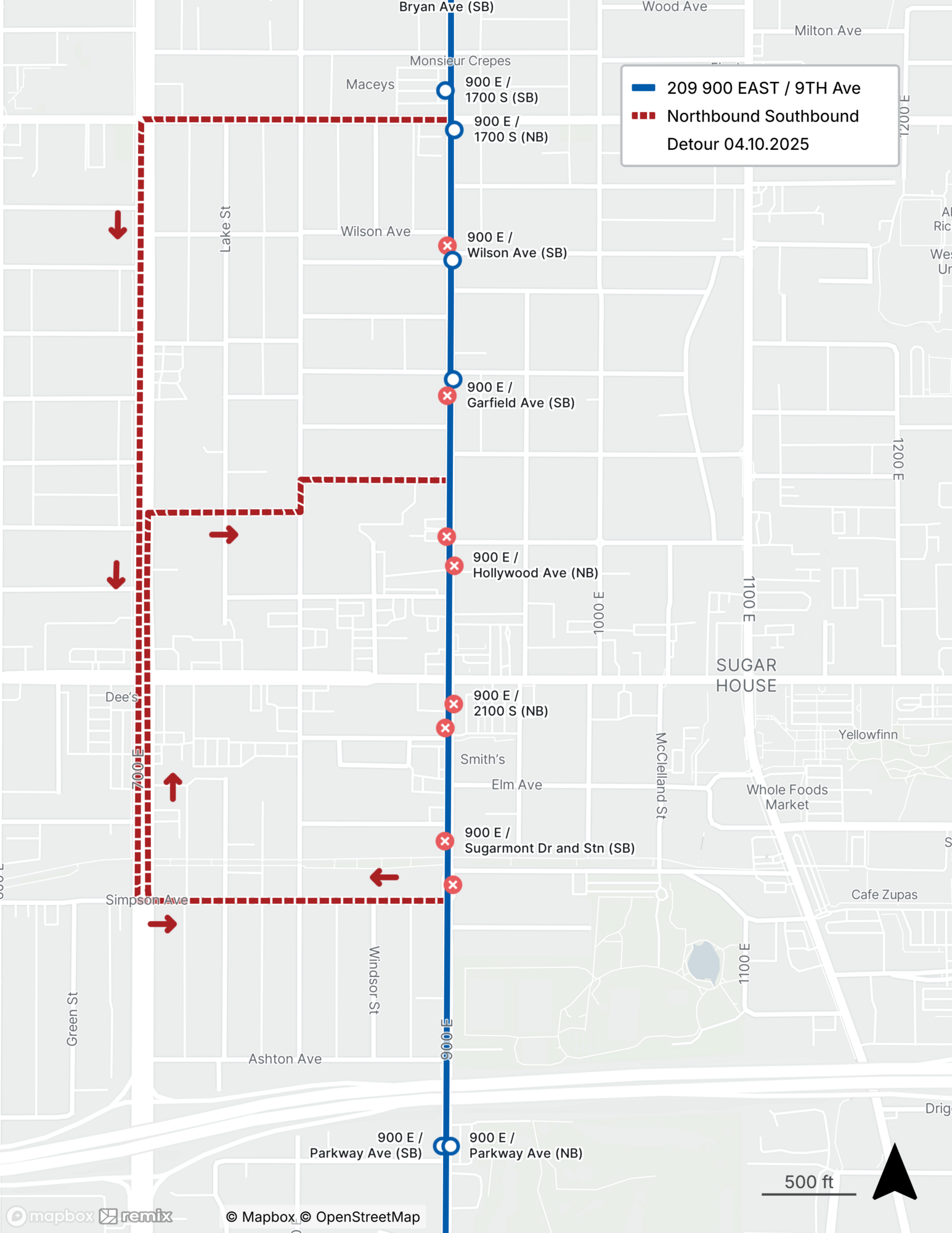 Route 209 Detour Map 4/10/25