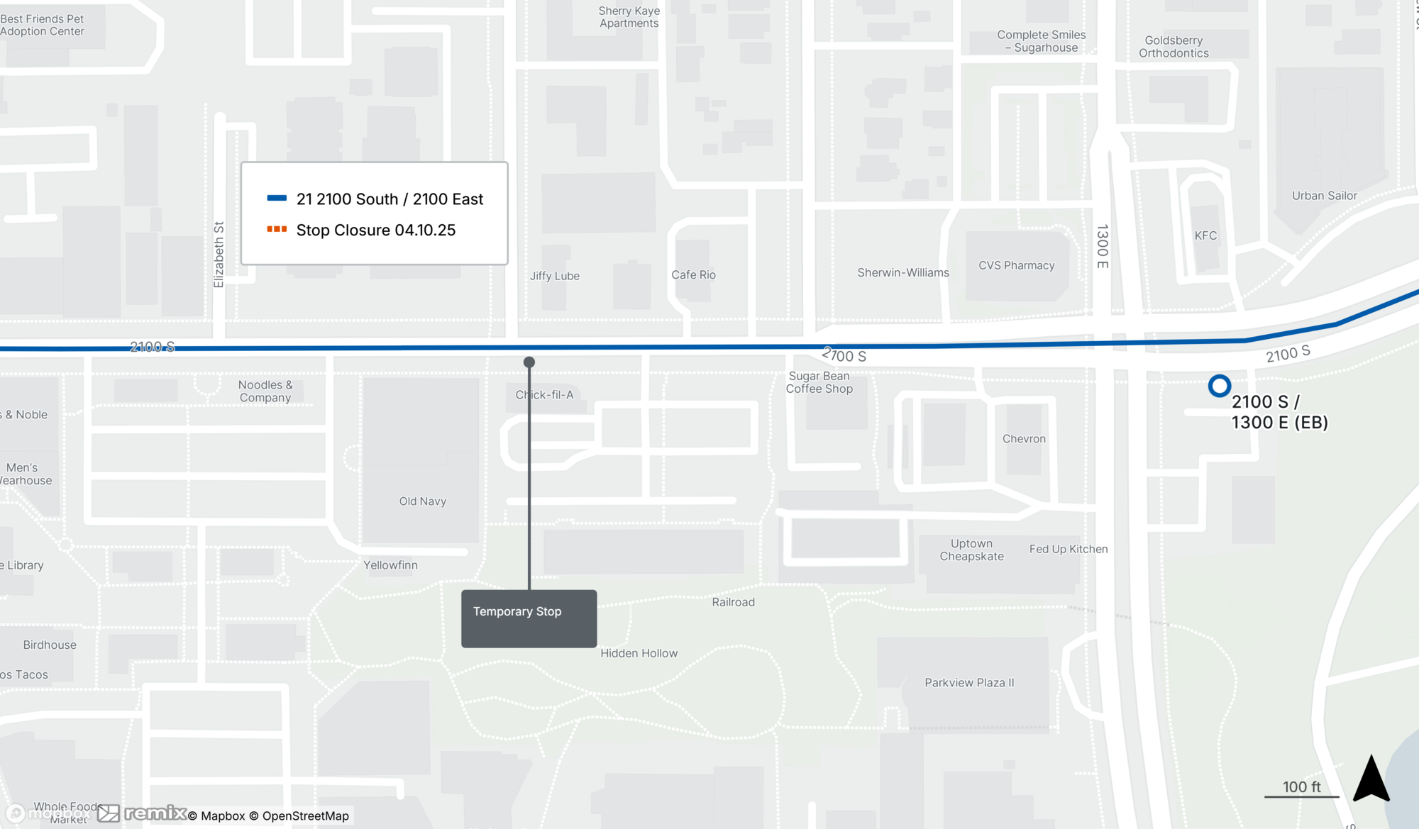 Rt 21 Temp Stop 4.10.25