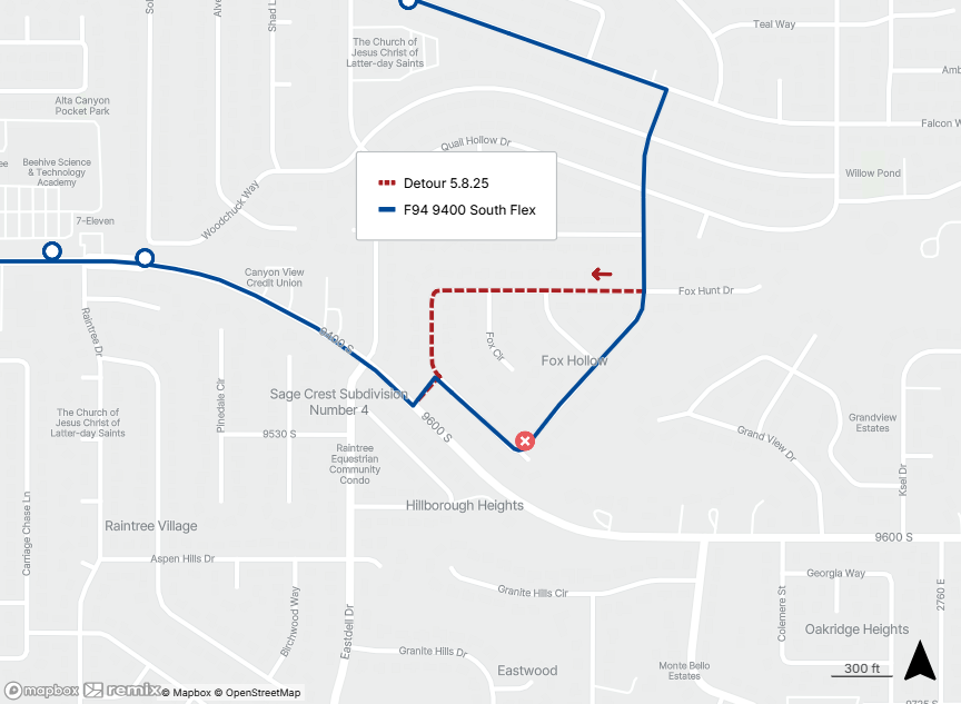 Detour Rt F94 5.8.25