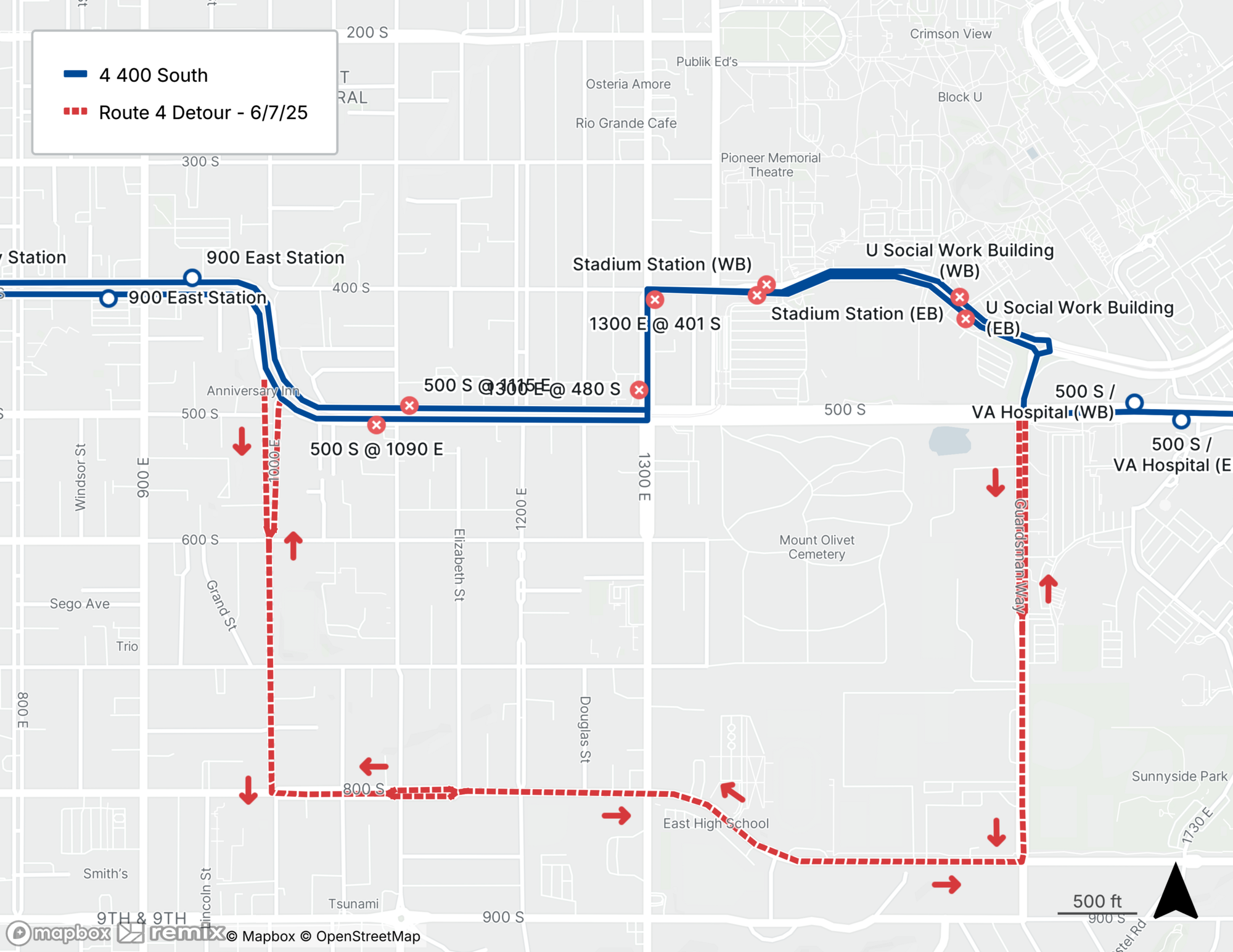 Route 4 Detour - 6/7/25