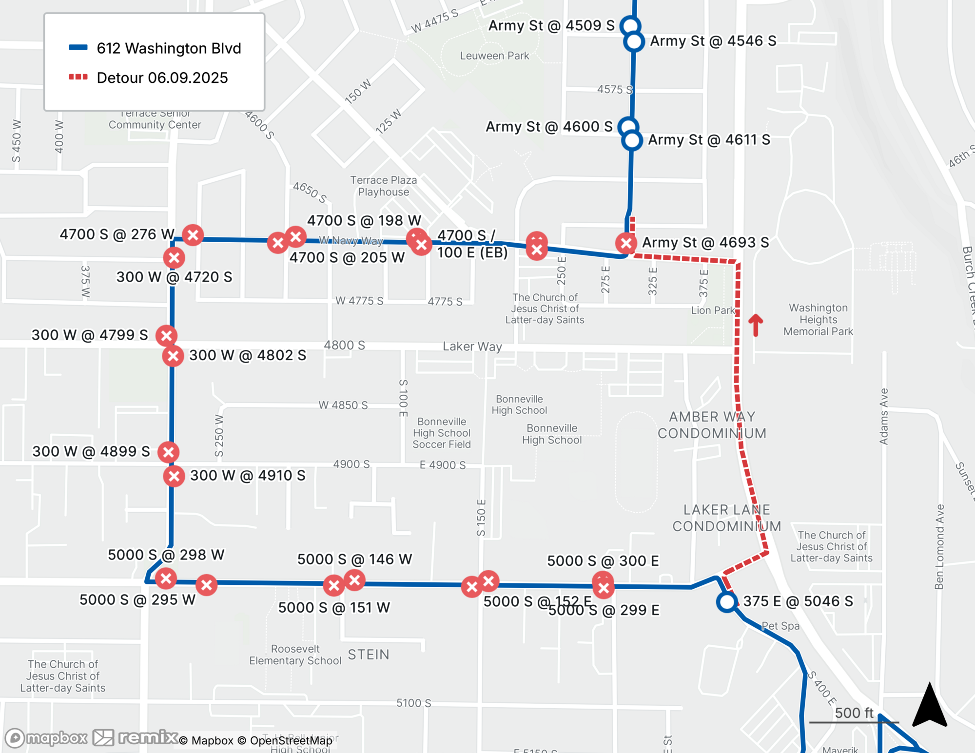 Route 612 Detour Map June 9th, 2025