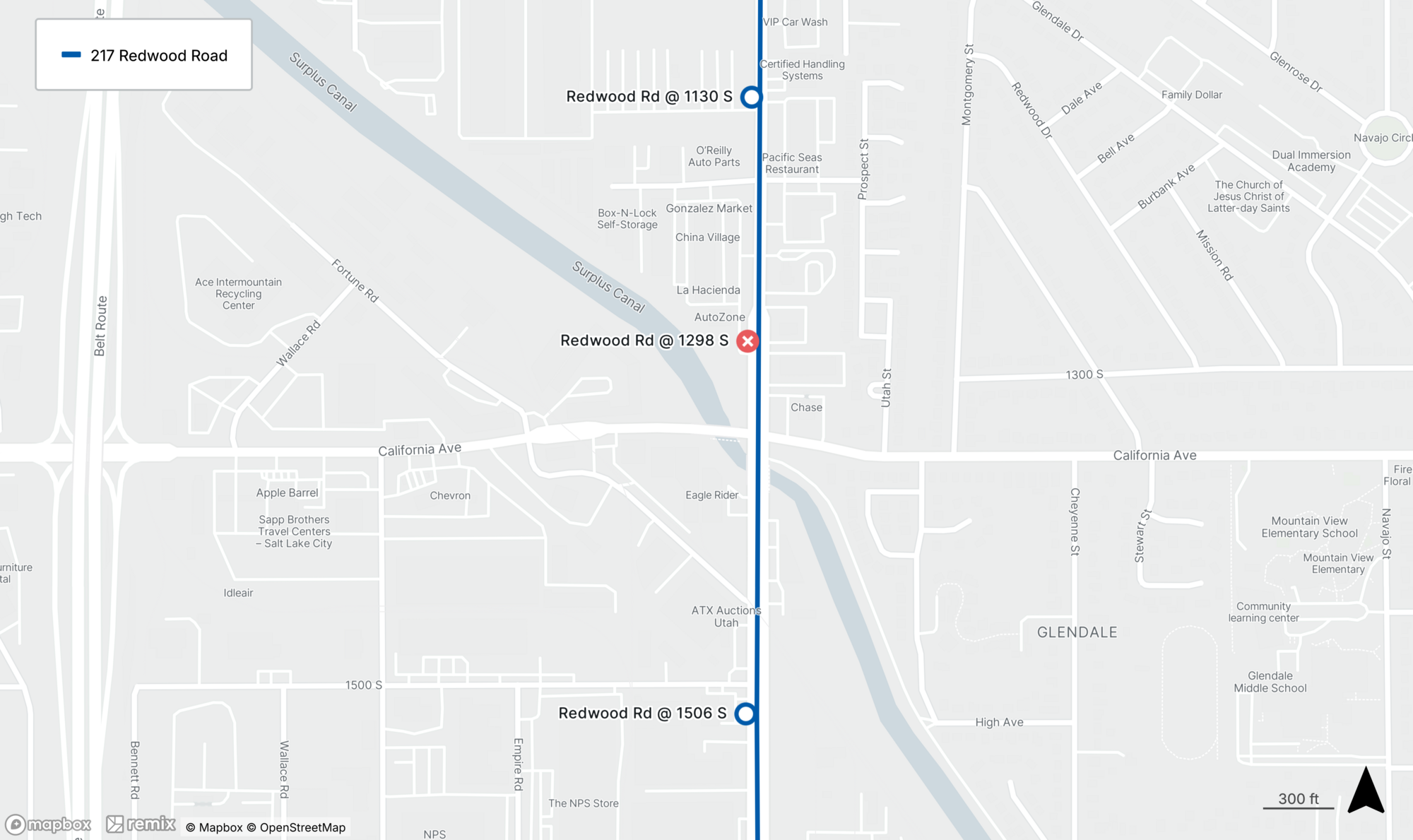 Route 217 Temporary Stop Closure