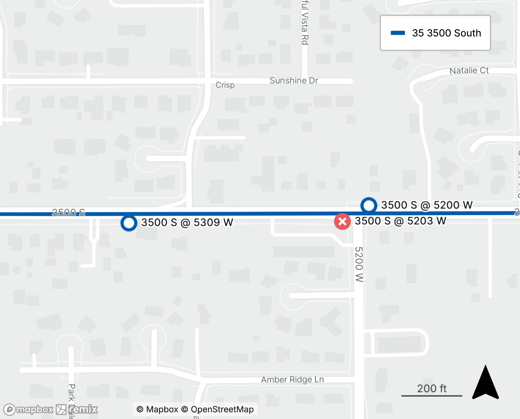Route 35 Detour Map July 18th, 2025
