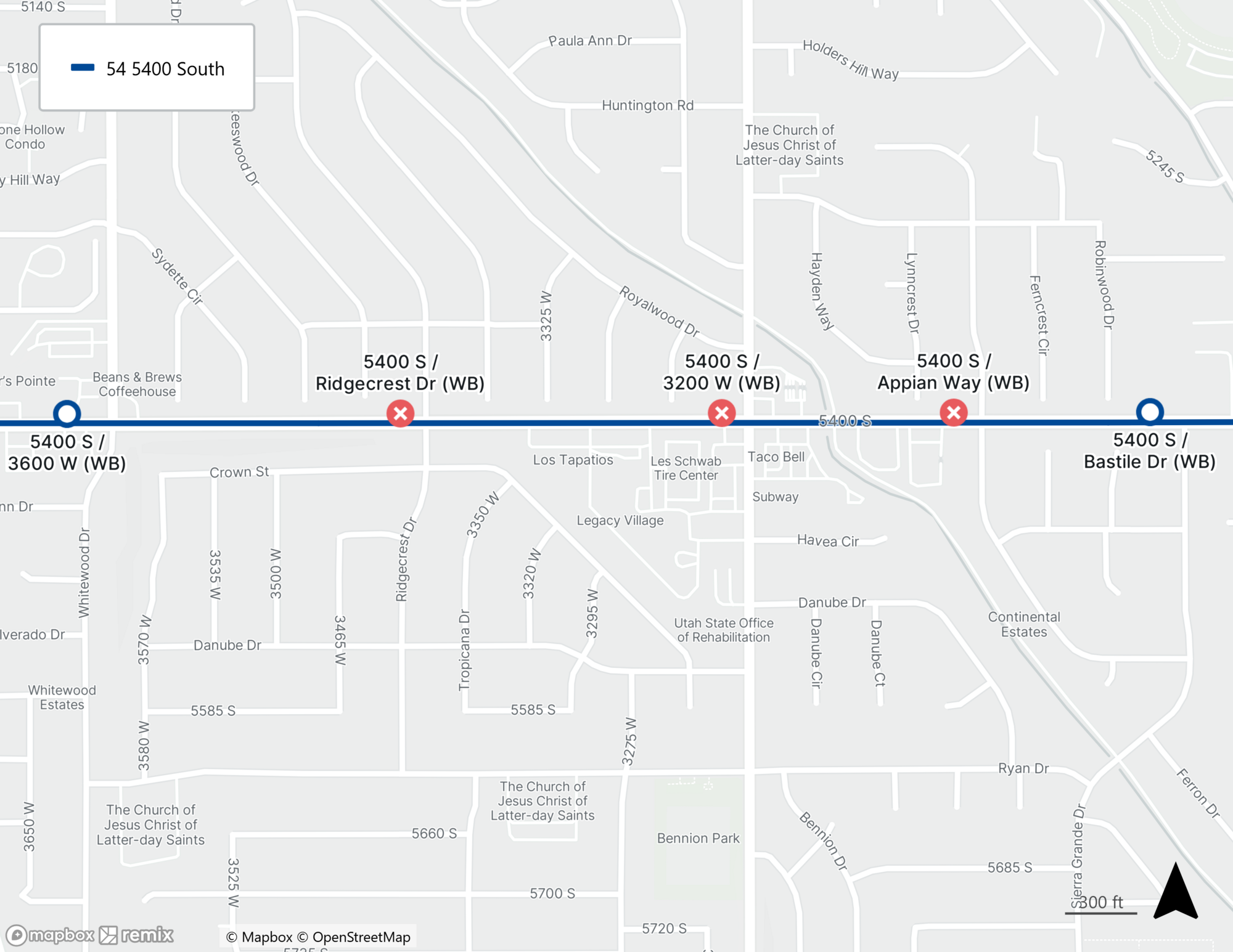 Route 54 stop closure update