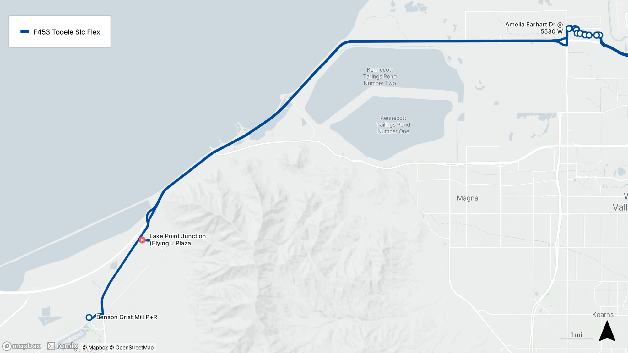Route F453 Detour Map