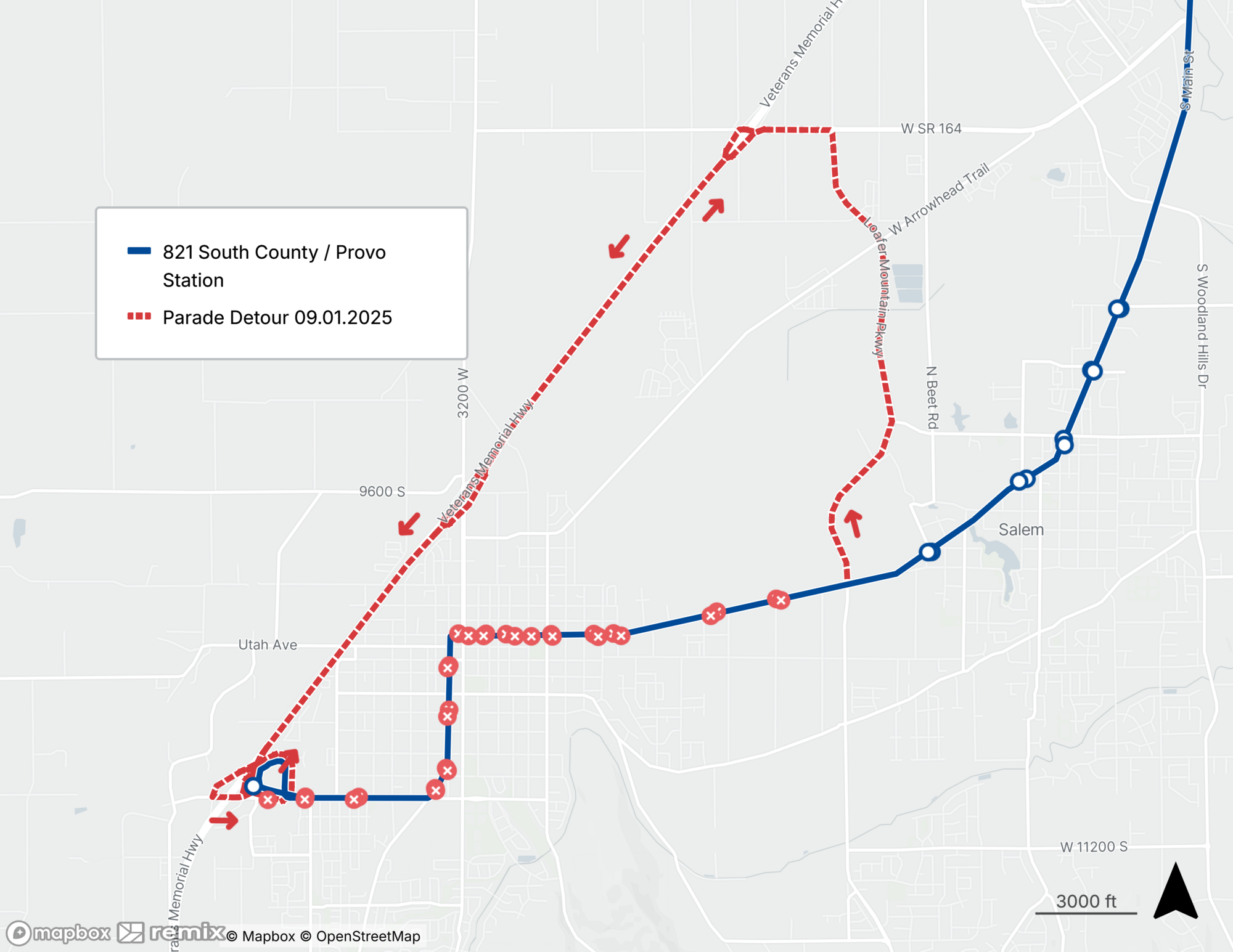Parade Detour Rt 821 9.1.25