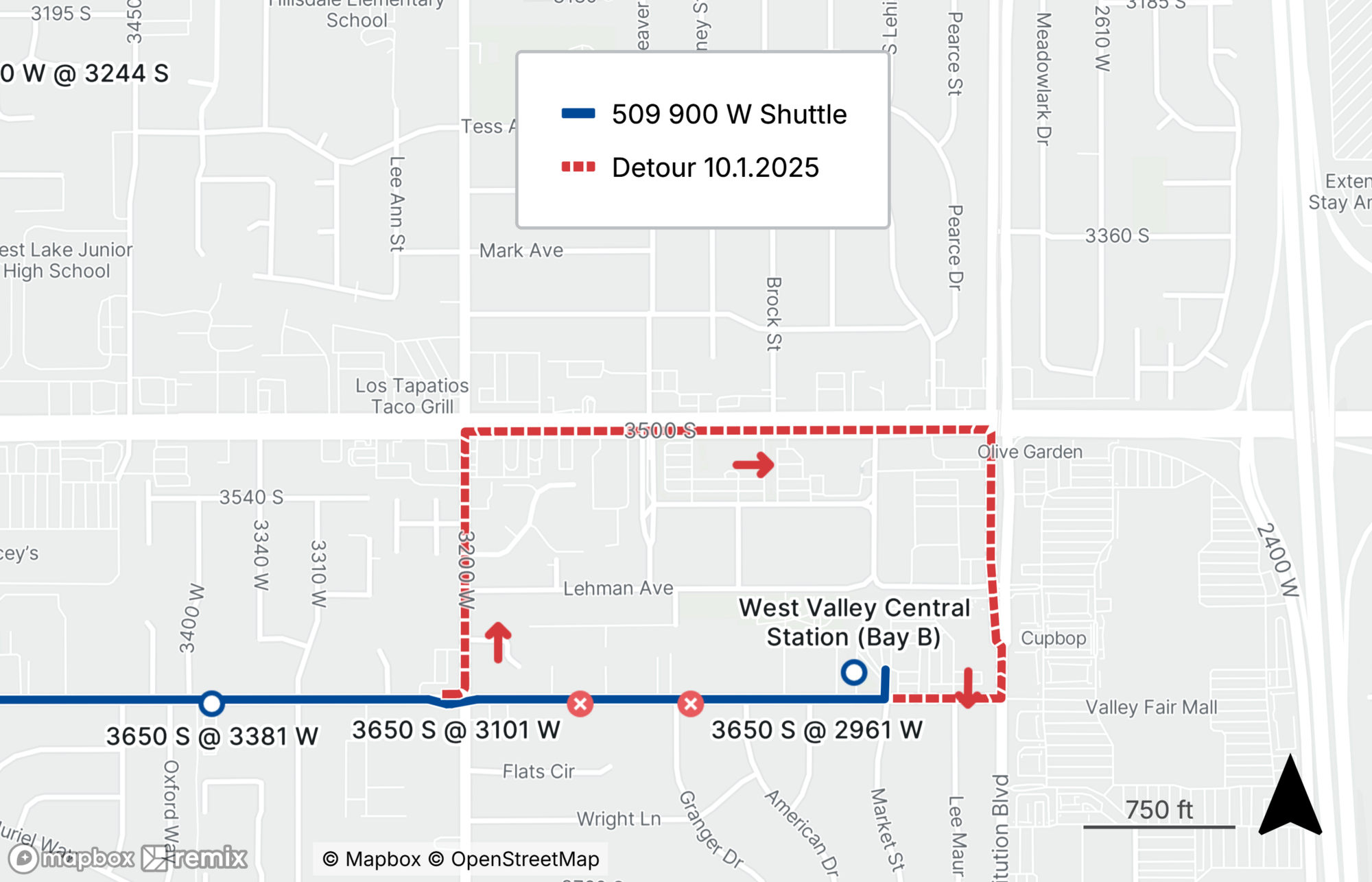 Route 509 Detour