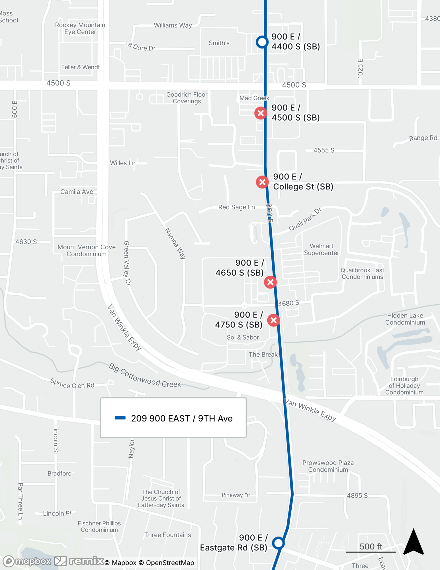 Route 209 Detour- Bus Stop Closure