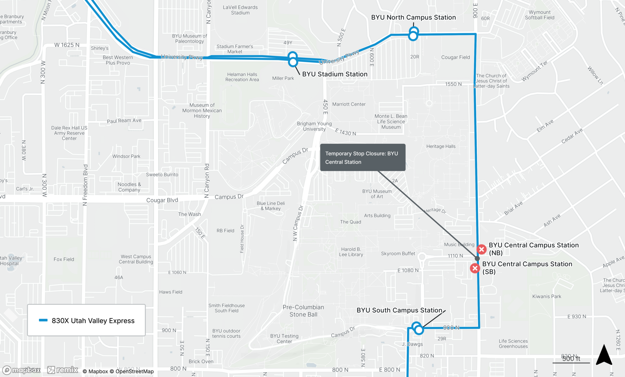 Temporary Stop Closure 4.10.26