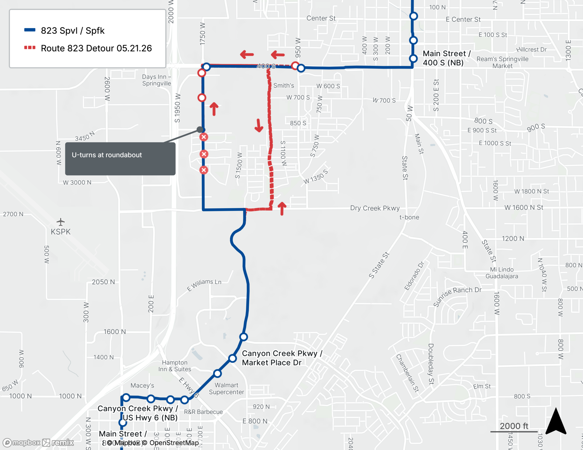 Route 823 Detour 05.21.26