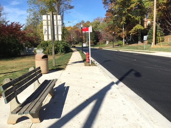 Old Dominion newly paved road