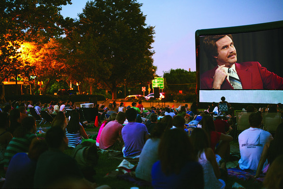 rosslyn outdoor movie anchorman