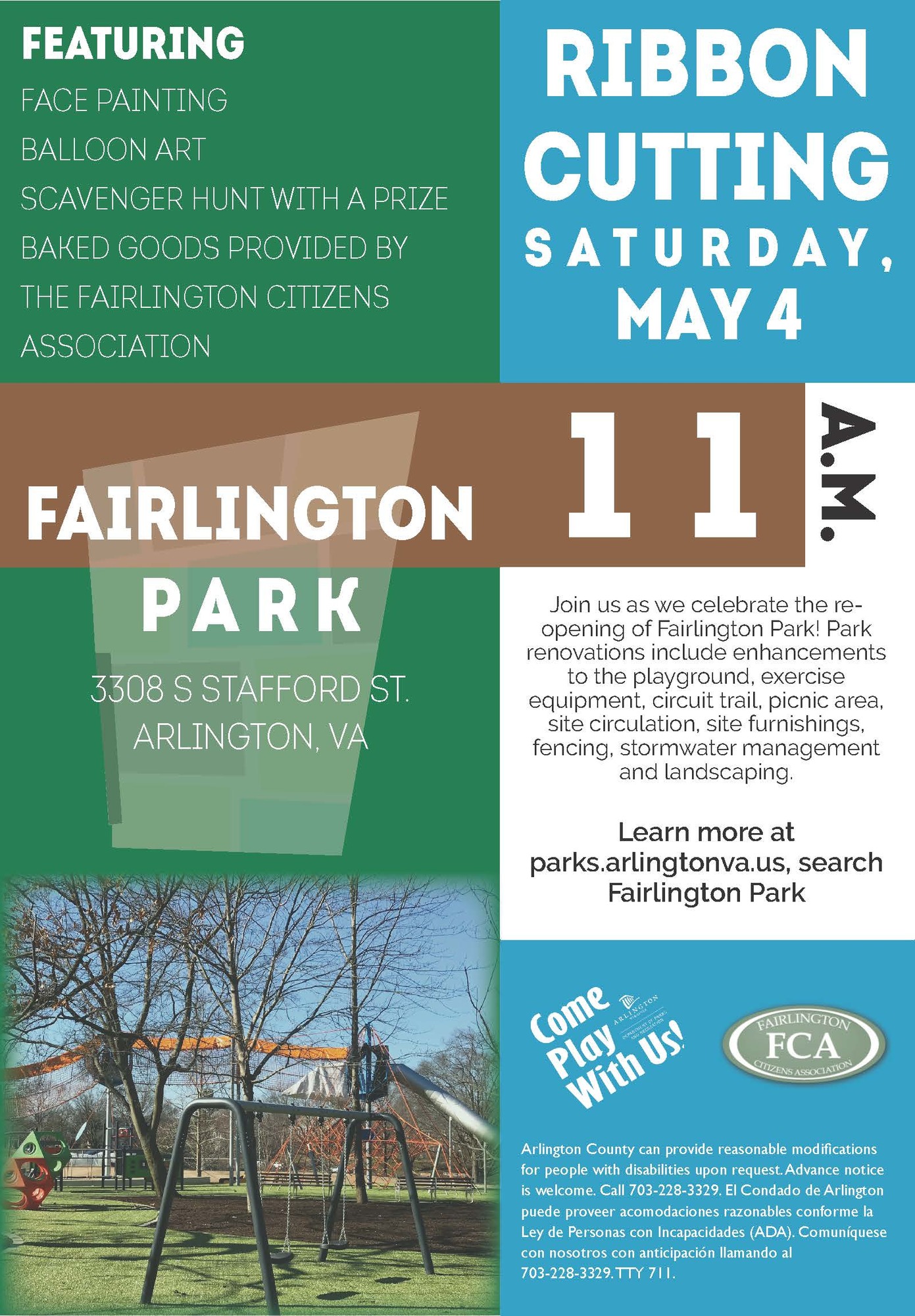 Fairlington Ribbon Cutting Flier