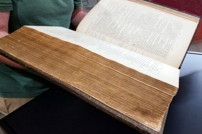 19th-century pulpit Bible