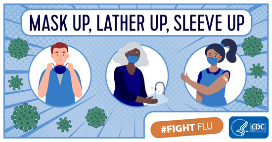 mask up lather up sleeve up