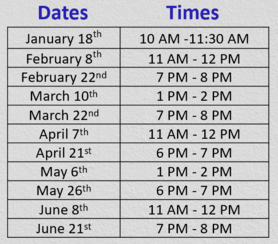 REVIVE Dates