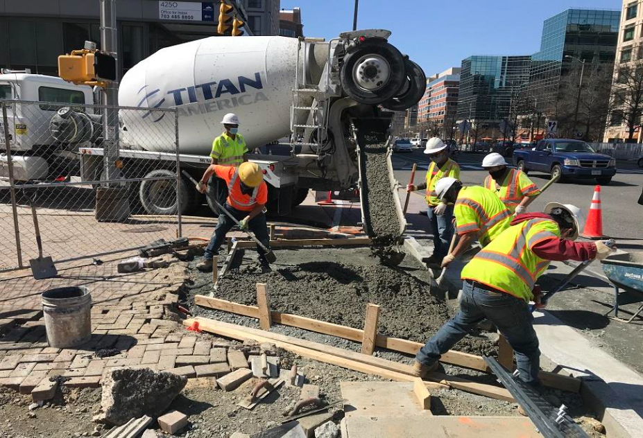 Ballston Multimodal construction photo March