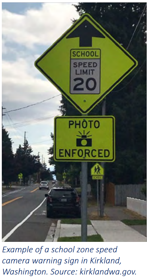 speed camera signage example